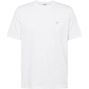 T-Shirt - Blauw - Katoen - Regular Fit - Klein Driehoek Logo