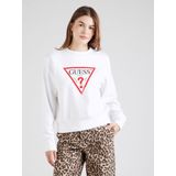 GUESS - Sweatshirt - Rood - Logoprint - Lange Mouw - Losse Pasvorm