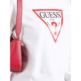 GUESS - Sweatshirt - Rood - Logoprint - Lange Mouw - Losse Pasvorm