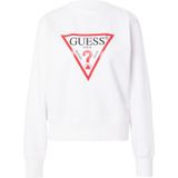 GUESS - Sweatshirt - Rood - Logoprint - Lange Mouw - Losse Pasvorm