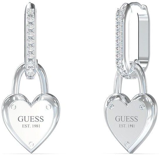 GUESS - All You Need Is Love - Oorbellen - Zilver - Staal
