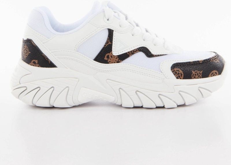 Guess - Abstract Multicolor Sneakers - Wit - Polyester