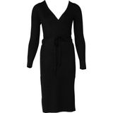Guess - Everly Wrap Dress - Dames Jurk - Zwart - Wikkeljurk