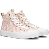 GUESS Ederla - Dames Sneakers - Roze - Canvas - Hoge Sneaker