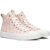 GUESS Ederla - Dames Sneakers - Roze - Canvas - Hoge Sneaker