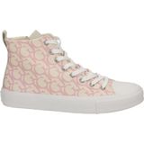 GUESS Ederla - Dames Sneakers - Roze - Canvas - Hoge Sneaker