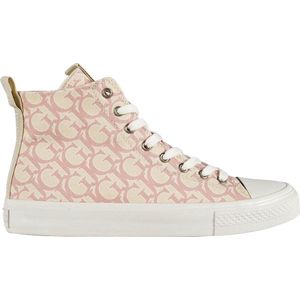 GUESS Ederla - Dames Sneakers - Roze - Canvas - Hoge Sneaker