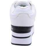 Guess - Sporty White Lace Up Sneakers - Wit