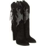 FLDAN3SUP11 - Laarzen - Zwart - Leer/Suède - Hak 7,5 cm