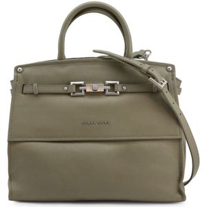 Guess, Moderne Leren Handtas met Magnetische Sluiting Groen, Dames, Maat:ONE Size