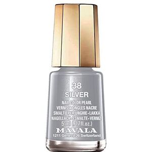 Mavala Mini Colors Nagellak | Nagellak | 47 verschillende kleuren | Zilver 38 (zilver), 5 ml