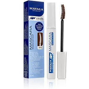 Mavala - Mascara met verlengd effect, waterbestendig, voor de verzorging van wimpers met zijdeproteïnen, oogheelkundig getest - 02 bruin - 10 ml