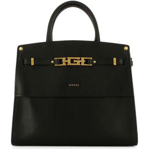 Guess, Leren handtas voor vrouwen - Elegant en veelzijdig Zwart, Dames, Maat:ONE Size