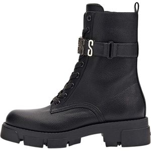 Guess Madox Veterboots - Laarzen Met Veters - Dames - Zwart - Maat 41