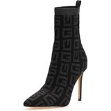 Guess - Semmiy2 - Dames Enkellaarzen - Zwart - Canvas
