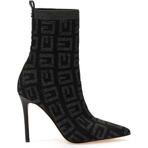 Guess - Semmiy2 - Dames Enkellaarzen - Zwart - Canvas