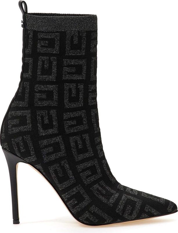 Guess - Semmiy2 - Dames Enkellaarzen - Zwart - Canvas