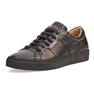 Guess Europe SAGL Ravenna Low, herensneakers, zwart, 41 EU, zwart., 41 EU