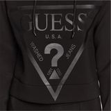 Guess Active - Printed Hooded Sweatshirt - Zwart - Met Ronde Hals