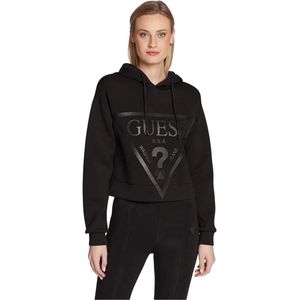 Guess Active - Printed Hooded Sweatshirt - Zwart - Met Ronde Hals