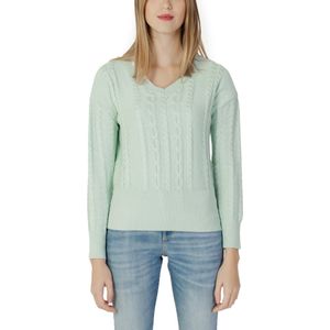 Guess - V-Hals Knitwear - Groen - Katoen/Modal/Polyester