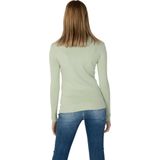 Guess - Pullover - Groen - Viscose Polyester Lycra - Ronde Hals Lange Mouwen