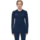 Mammut - Trift Longsleeve - Dames - Zwart - Merinowol en Polyamide