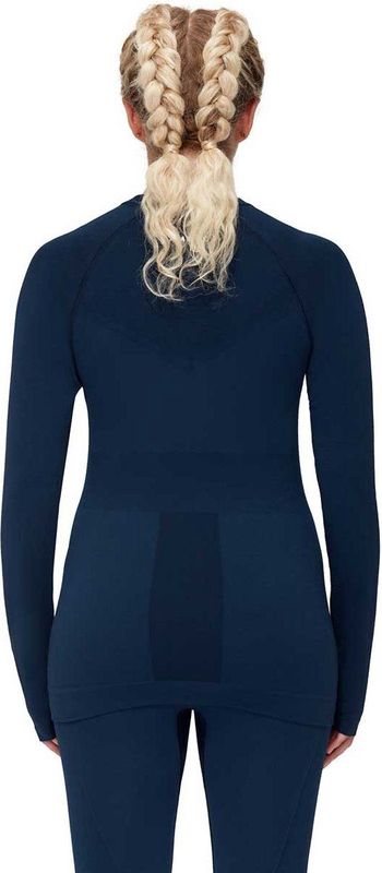 Mammut - Trift Longsleeve - Dames - Zwart - Merinowol en Polyamide