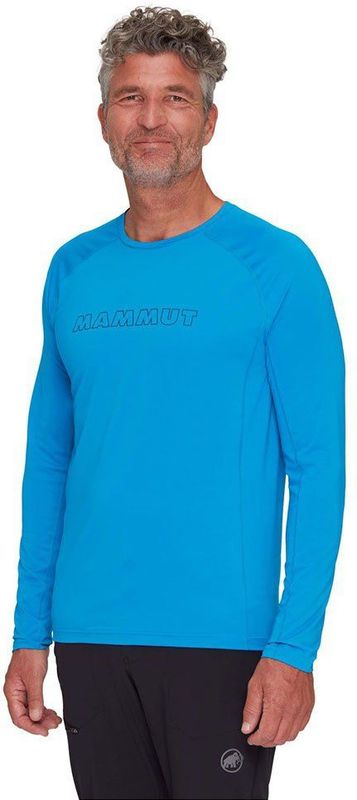 Mammut - Aenergy Fl Zip - T-shirt - Blauw - Lange Mouwen