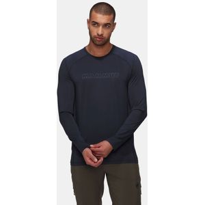 Mammut - Aenergy Fl Zip - T-shirt - Blauw - Lange Mouwen