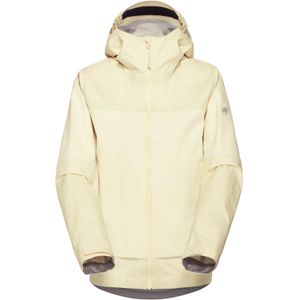 Mammut Womens Ducan Guide Hardshell Hooded Jacket Regenjas (Dames |beige |waterdicht)