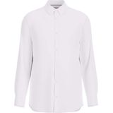 Guessvoor mannen. M1YH20W7ZK1 Overhemd Slim fit wit (XS), Casual, Katoen, Klassiek, Lange mouwen
