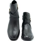 Guess - Floriza - Enkellaarsjes - Zwart - Leer