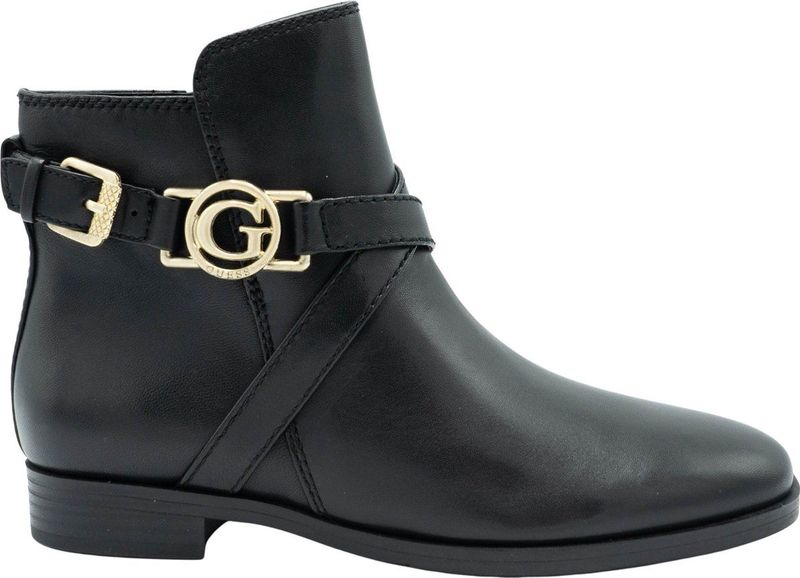 Guess - Floriza - Enkellaarsjes - Zwart - Leer