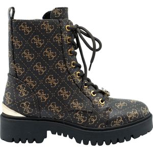 Guess - Omala - Laarzen - Bruin - Logoprint - Rits Sluiting