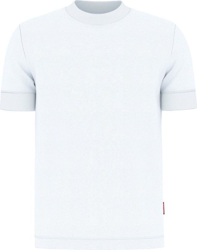 T-shirt - Effen - Jersey - Slanke Pasvorm - Kwartmouw