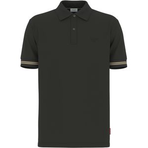 Broeken - Black - Knoopsluiting - Gestreepte Details