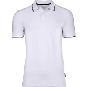Joop - Poloshirt Agnello - Wit - Met Strepen
