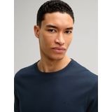 T-shirt - Effen - Jersey - Kwartmouw - Normale Pasvorm