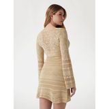 Opengewerkte Bodyconmini-Jurk