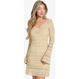 Opengewerkte Bodyconmini-Jurk