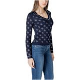 Guess - Truien - Dames - Blauw - Gebreid - V-hals
