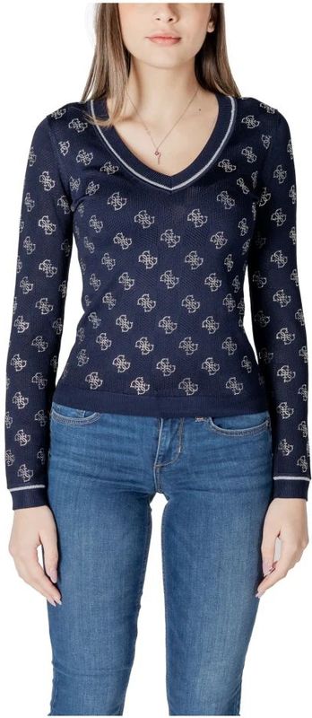 Guess - Truien - Dames - Blauw - Gebreid - V-hals