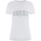 Guess - CN SS Logo Lace Tee - Sky High - Katoen - Slim Fit