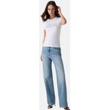 Guess - CN SS Logo Lace Tee - Pure White - Katoen