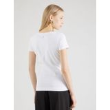 Guess - Tops - Dames - Wit - Katoen - Bedrukt T-shirt