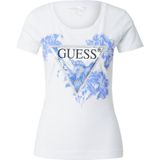 Guess - Tops - Dames - Wit - Katoen - Bedrukt T-shirt