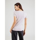 Guess - Glitter Degrade Logo T-shirt - Roze - Katoen