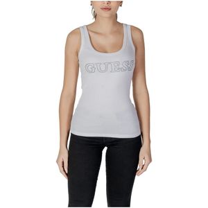 Guess - Mouwloze Top - Wit - Katoen