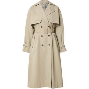 Trenchcoat - Dubbele Rij Knopen - Kleur - Materiaal